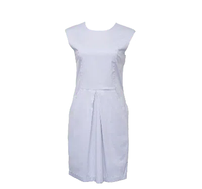 Le Réussi Women's Blue Italian Cotton Mini Dress