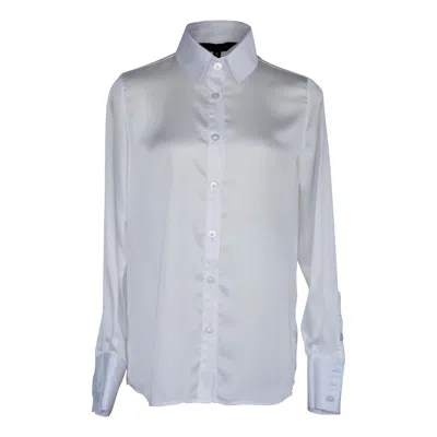 Le Réussi Women's Elegance Silk Shirt In White