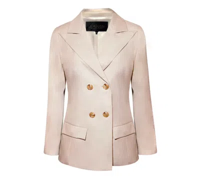 Le Réussi Women's Neutrals Louise Blazer In Brown