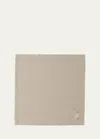 Le Reve D'anfu Cherry Blossom Embroidered Linen Napkin, 22" Square In 4381 Linen