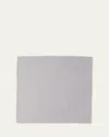 Le Reve D'anfu Ruffles Linen Napkin, 22" Square In Light Grey