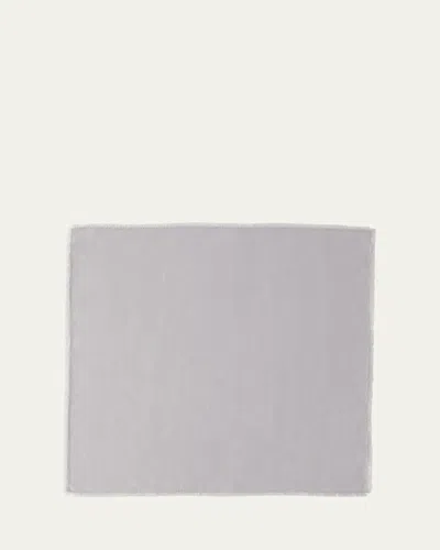 Le Reve D'anfu Ruffles Linen Napkin, 22" Square In Gray