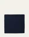 Le Reve D'anfu Ruffles Linen Napkin, 22" Square In Navy