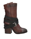 Le Ruemarcel Woman Ankle Boots Brown Size 8 Leather