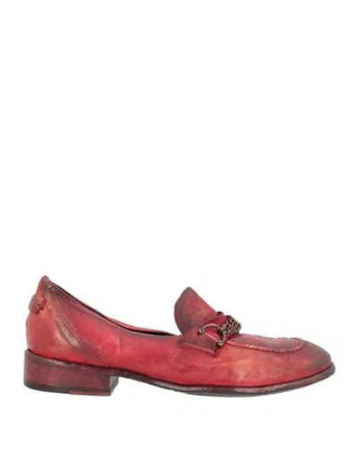 Le Ruemarcel Woman Loafers Red Size 8 Soft Leather
