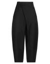 Le Ruemarcel Woman Pants Black Size L Polyester, Viscose, Elastane, Leather