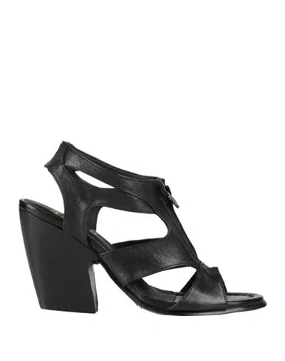 Le Ruemarcel Woman Sandals Black Size 8 Leather
