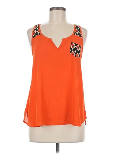 Pre-owned Le Sample Sleeveless Blouse In Orange