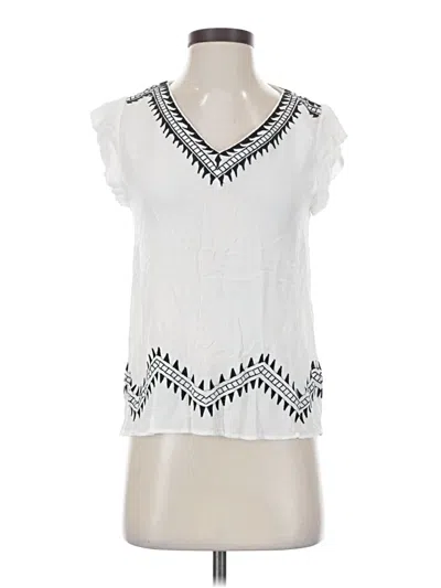 Pre-owned Le Sample Sleeveless Blouse In White