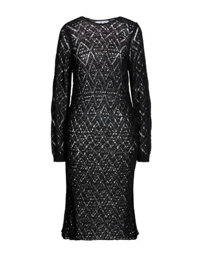 Le Sarte Del Sole Woman Midi Dress Black Size S Polyester