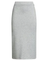 Le Sarte Del Sole Woman Midi Skirt Grey Size 8 Viscose, Polyester, Polyamide In Gray
