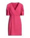 Le Sarte Del Sole Woman Mini Dress Fuchsia Size 8 Polyester, Elastane In Pink