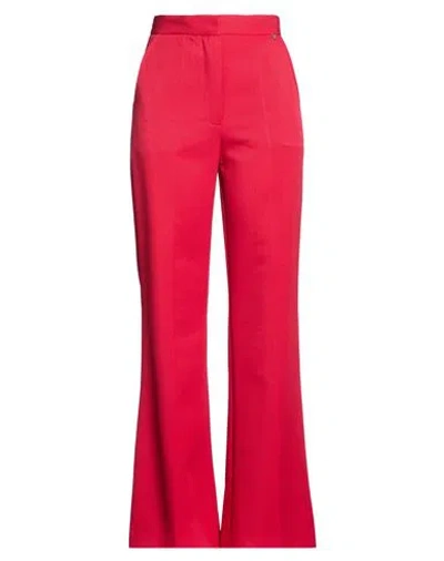 Le Sarte Del Sole Woman Pants Red Size 8 Polyester, Elastane