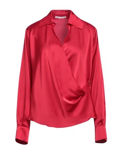 Le Sarte Del Sole Woman Shirt Red Size M Polyester, Elastane