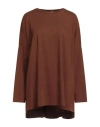Le Sarte Del Sole Woman T-shirt Brown Size L Viscose, Polyamide, Elastane