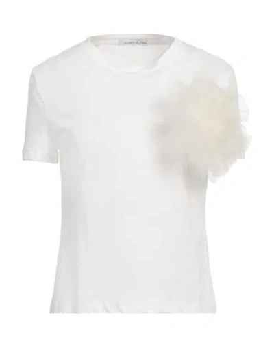 Le Sarte Del Sole Woman T-shirt White Size 8 Cotton, Polyester