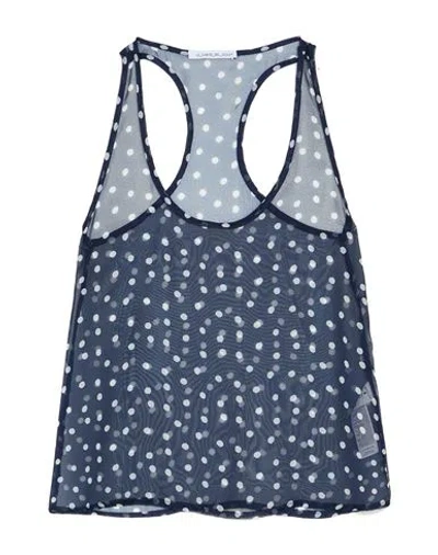 Le Sarte Del Sole Woman Tank Top Blue Size 10 Polyester