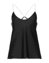 Le Sarte Del Sole Woman Top Black Size L Polyester In Black