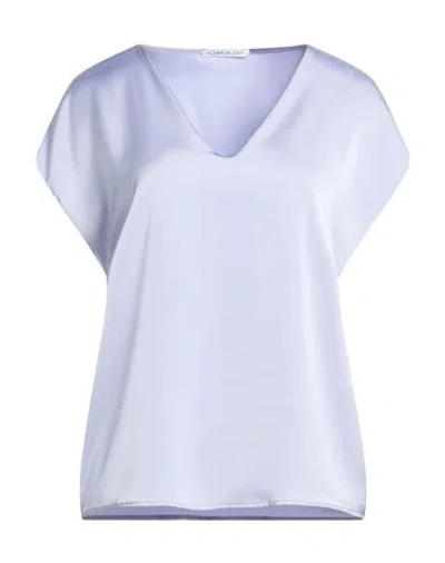 Le Sarte Del Sole Woman Top Light Blue Size 8 Polyester In Purple