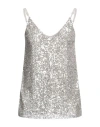 Le Sarte Del Sole Woman Top Light Grey Size S Polyester, Elastane In Grey