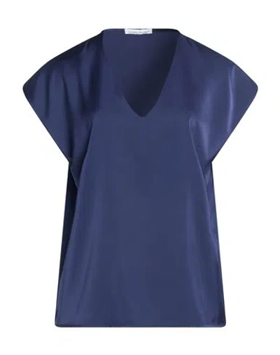 Le Sarte Del Sole Woman Top Navy Size 8 Polyester In Blue