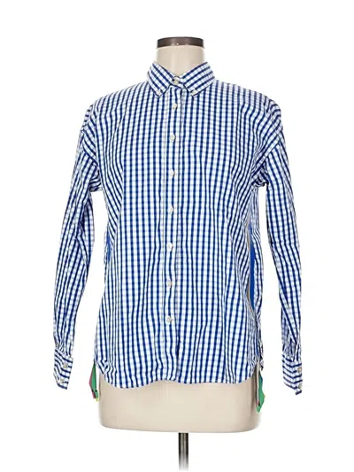 Pre-owned Le Sarte Pettegole Long Sleeve Button Down Shirt In Blue