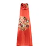 Le Sarte Pettegole Silk Long Dress With Klimt Print