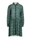 Le Sarte Pettegole Short Dresses In Green