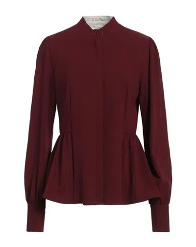 Le Sarte Pettegole Woman Shirt Burgundy Size 4 Polyester