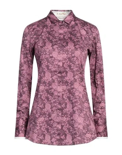 Le Sarte Pettegole Woman Shirt Mauve Size 4 Cotton, Elastane In Purple