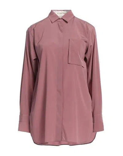 Le Sarte Pettegole Woman Shirt Pastel Pink Size 10 Silk, Elastane