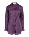 Le Sarte Pettegole Woman Shirt Purple Size 4 Silk, Elastane In Purple