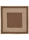 Le Scarf Striped-print Silk Scarf