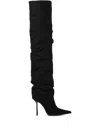 Le Silla 100mm Bella Calf-suede Boots In Black