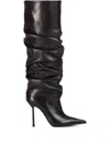 Le Silla Bella High Heels Boots In Black Leather In Black