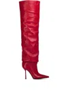 Le Silla 100mm Bella Slouchy Pointed-toe Boots In Red