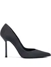 Le Silla 100mm Bella Suede Pumps In Gray
