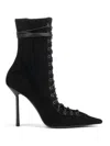 Le Silla Colette High Heels Ankle Boots In Black Leather In Black