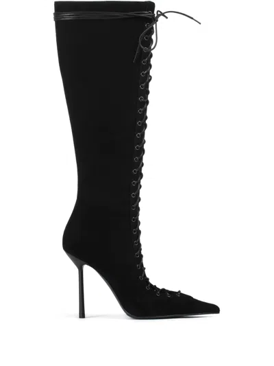Le Silla 100mm Colette Boots In Black