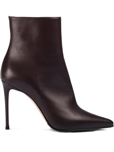 Le Silla 100mm Eva Ankle Boots In Brown