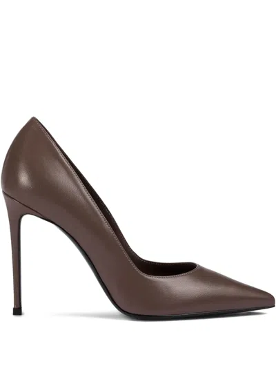 Le Silla 100mm Eva Pointed-toe Stiletto Pumps In Brown