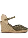 Le Silla 100mm Gilda Espadrilles In Grün