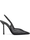 Le Silla 100mm Nicole Crystal-embellished Slingback Pumps In Multi