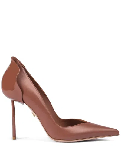 Le Silla 100mm Petalo Pumps In Brown