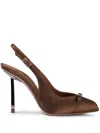 Le Silla 100mm Vittoria Pumps In Brown