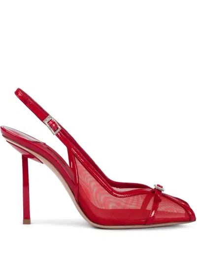 Le Silla 100mm Vittoria Pumps In Red
