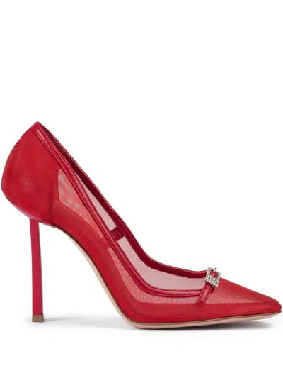 Le Silla 100mm Vittoria Pumps In Red