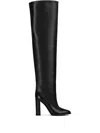 Le Silla 110mm Elsa Block-heel Leather Boots In Black