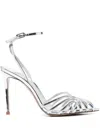 Le Silla Embrace Sandals 110mm In Metallic