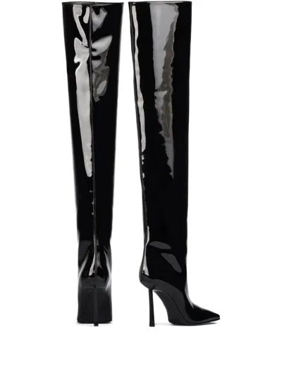 Le Silla 110mm Vittoria Vinyl Boots In Black